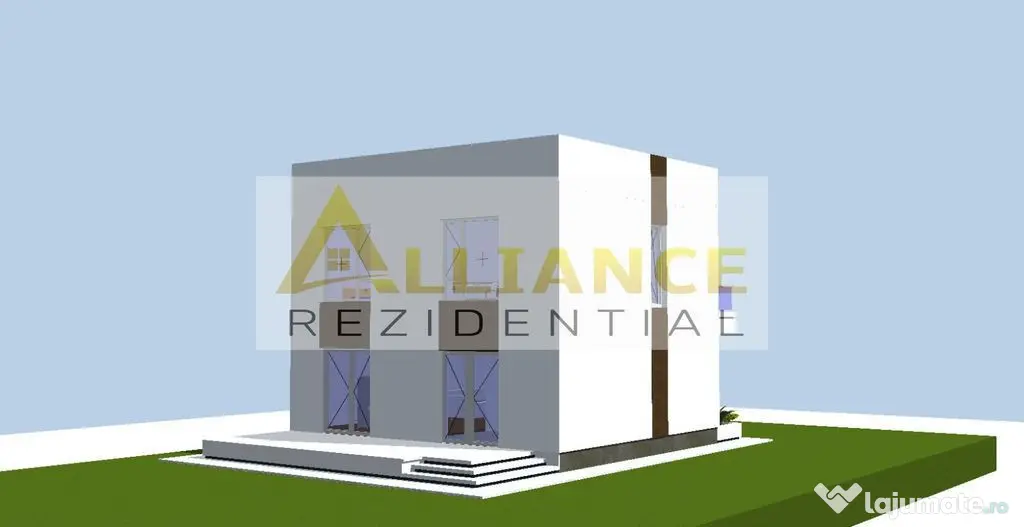 Vila individuala P+1E || 4 camere 2 bai || 451mp teren