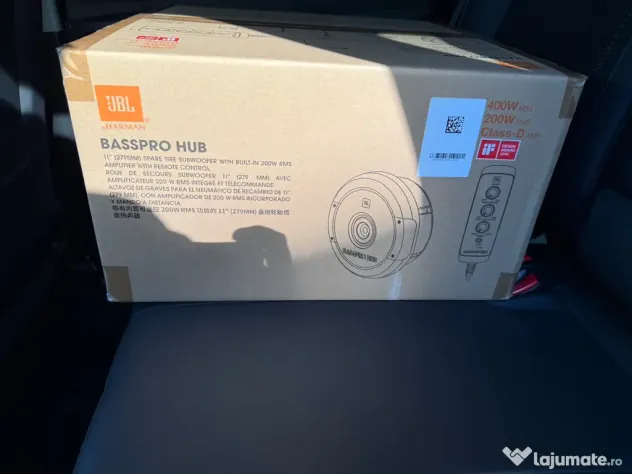 Subwoofer JBL BassPro Hub 200W pentru roata de rezervă