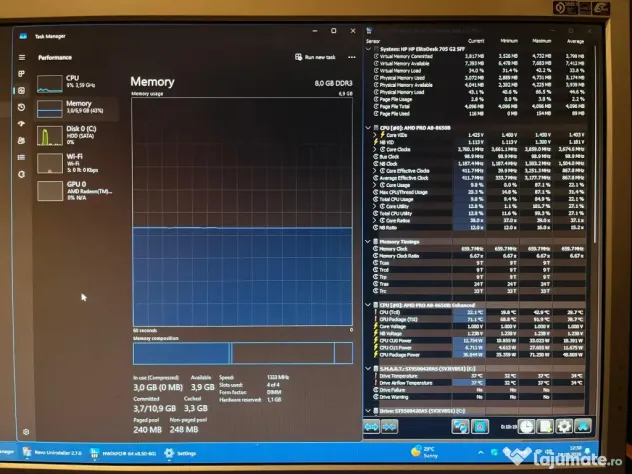 Sistem HP EliteDesk 705 G2 SFF cu Windows 11 Pro și Office 2019