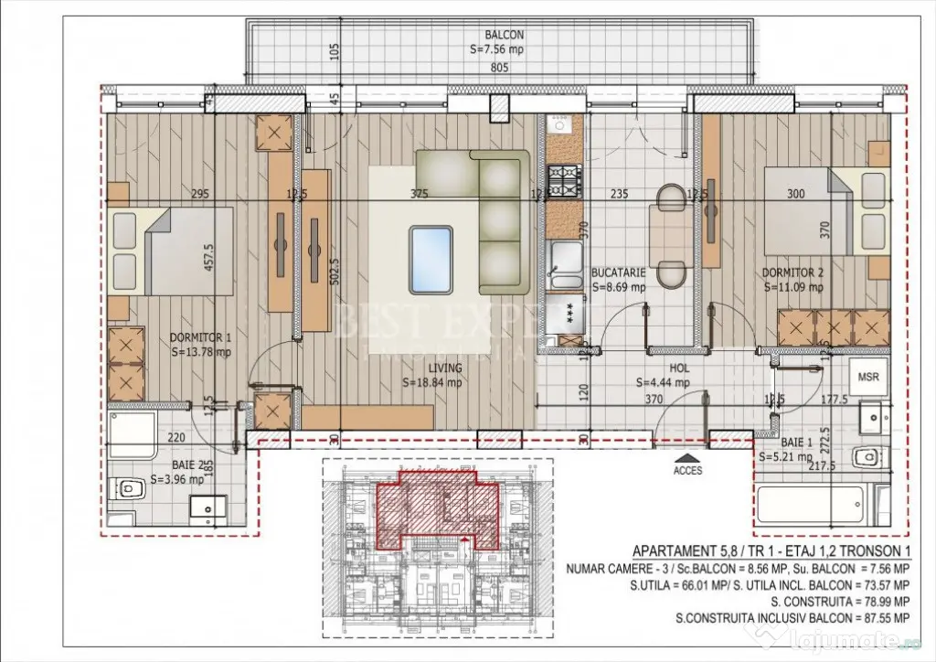 3 Camere Ideal Familie -Zona Linistita/Credit Ipotecar 15%