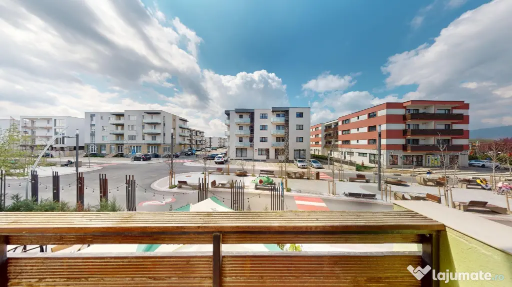 Vânzare apartament 2 camere Ghimbav, mobilat, utilat complet, loc parcare inclus