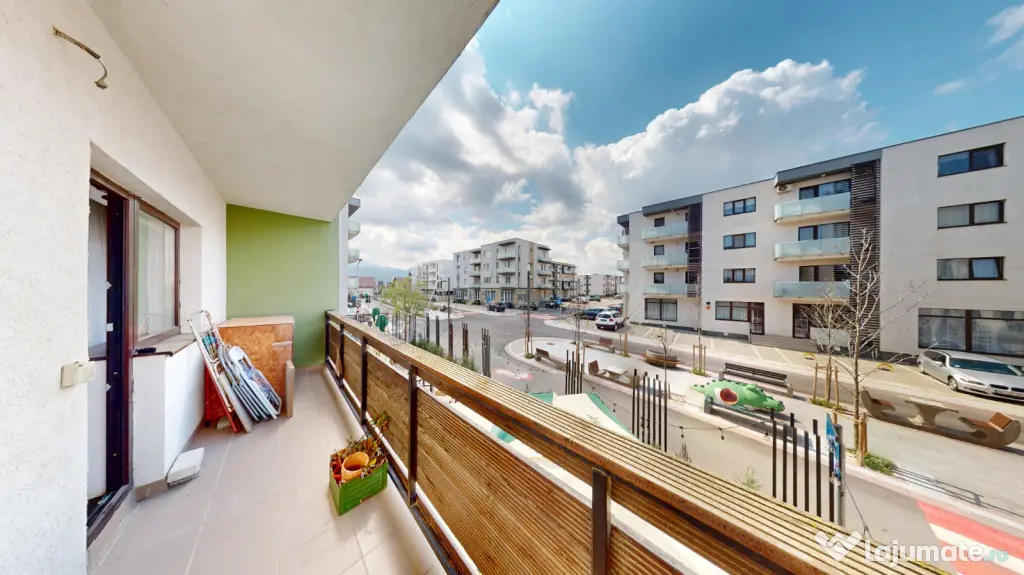 Vânzare apartament 2 camere Ghimbav, mobilat, utilat complet, loc parcare inclus