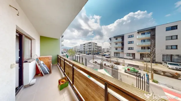 Vânzare apartament 2 camere Ghimbav, mobilat, utilat complet, loc parcare inclus