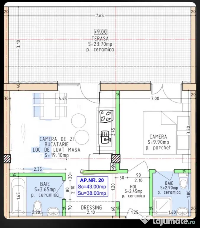 Mini Penthouse cu terasă generoasă | Zonă liniștită