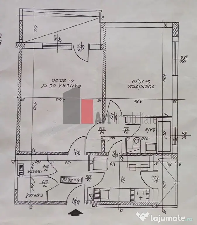 Apartament 2 camere, 2 balcoane bdul Basarabia
