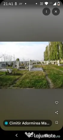 Loc de veci cimitirul Adormirea Maicii Domnului Berceni privat