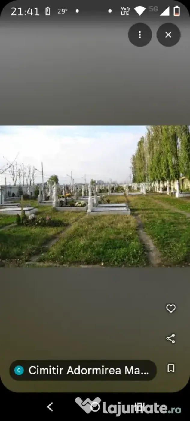 Loc de veci cimitirul Adormirea Maicii Domnului Berceni privat
