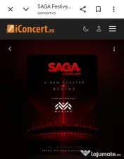 5 bilete Saga General Acces pe 3 zile 