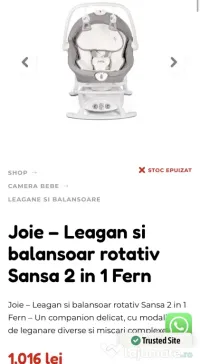 Vand leagan bebelusi