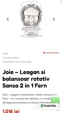 Vand leagan bebelusi