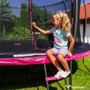 Trambulină de grădină, Uriasa 16FT - 488 cm, negru cu roz 