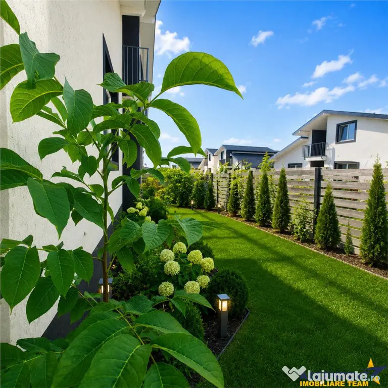 Casa la pret de apartament, curte individuala, terasa, toate