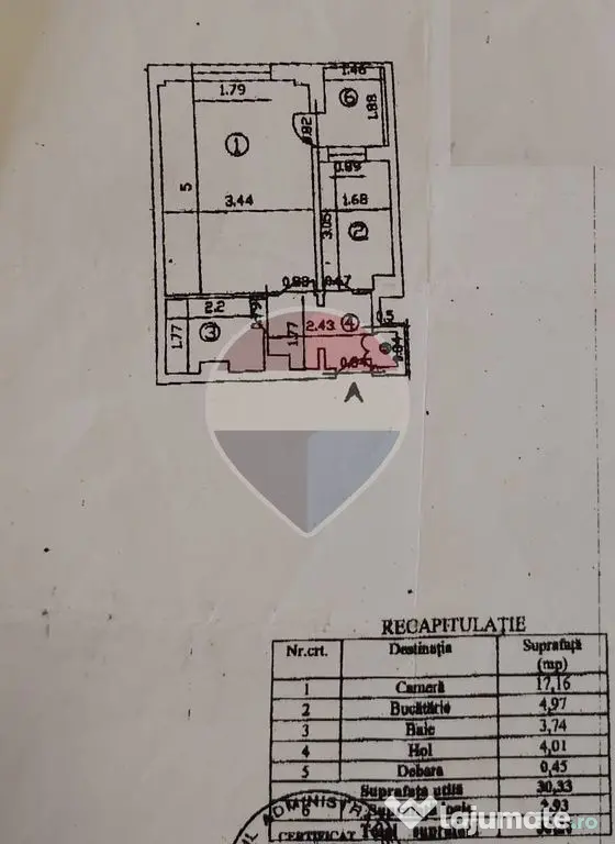 Garsoniera spatioasa si renovata in Rahova