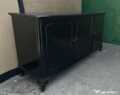 Servanta Vintage cu 3 usi Stil Rococo; Bufet cu rafturi si sertar; Credenta