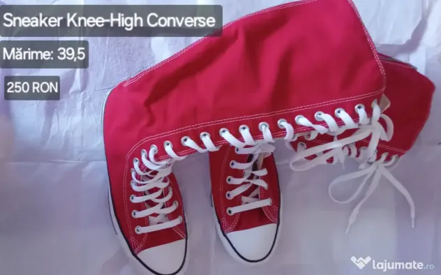 Sneaker Knee-High Converse Marime 39.5 Pret 250 RON