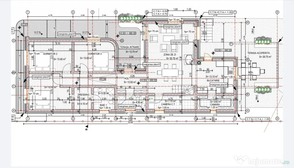 Casă Individuală pe Un Nivel | 172.5 mp Utili | Teren 1.46