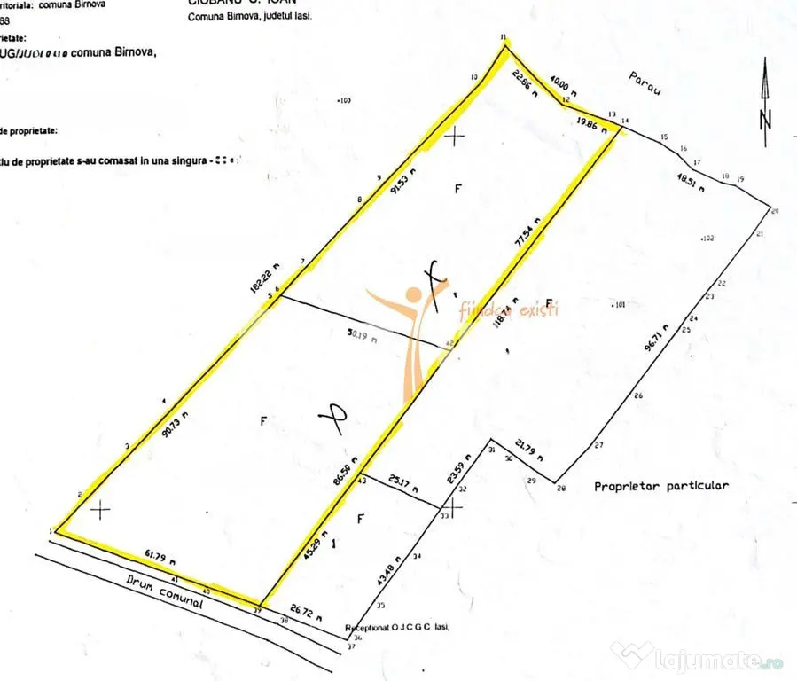 Teren intravilan 8000mp, Comuna Bârnova Iași - Pietraria (Iasi)