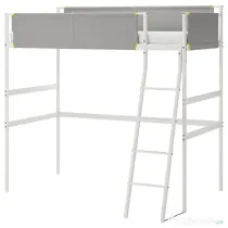 Pat supraetajat cu saltea, IKEA, folosit
