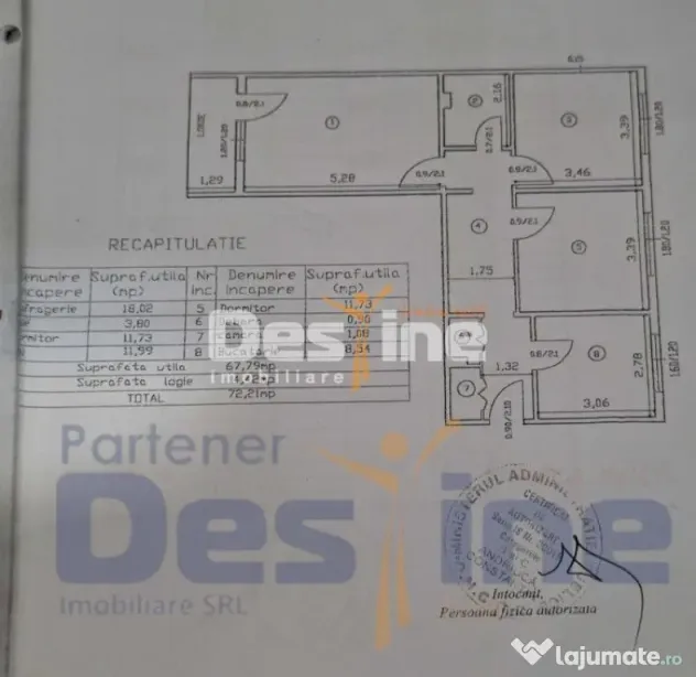 Apartament 3 camere Decomandat, 72 mp, Zona MIRCEA CEL BA... - Iasi (Iasi)