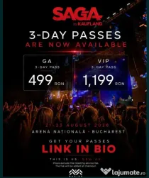 Invitatii Saga Full Access 21-23 August