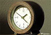 Ceas desteptator decorativ cu alarma, de birou, Ø10cm, setare manuala, bat 1xAA