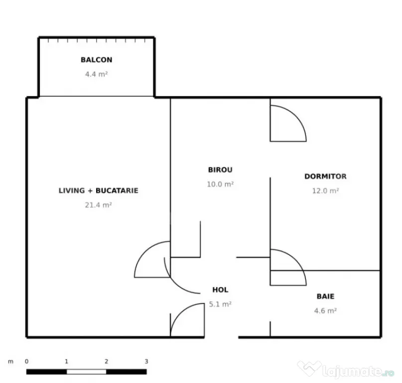 Apartament 3 Camere decomandat, 2 bai – Class Park, Târgo