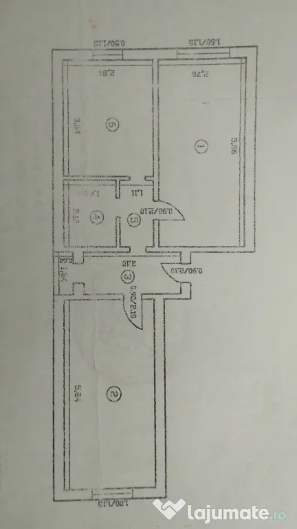 Persoana Fizică vând Apartament 2 camere decomandat 54mp zona Frumoasa