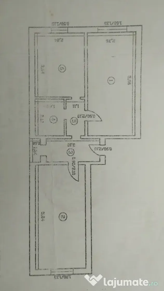 Persoana Fizică vând Apartament 2 camere decomandat 54mp zona Frumoasa