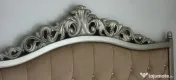 Vând set mobilier dormitor König - lemn sculptat - culoare Platină 
