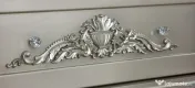 Vând set mobilier dormitor König - lemn sculptat - culoare Platină 