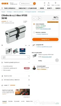 Butuc cilindru usi Abus