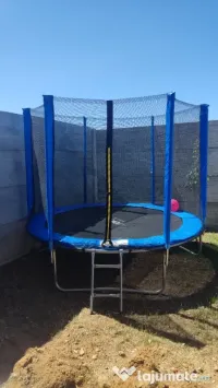 Vand Trambulina copii, Selgot, cu plasa de protectie 252 cm, 100 kg 