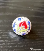 Inel Etnic Turcesc, Model Lalea Otomană, Ceramică și Metal Neferos, Reglabil