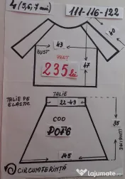 Costum popular pentru copii 8-9-10 ani, 235 lei