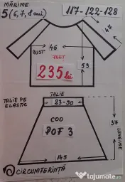 Costum popular pentru copii 8-9-10 ani, 235 lei