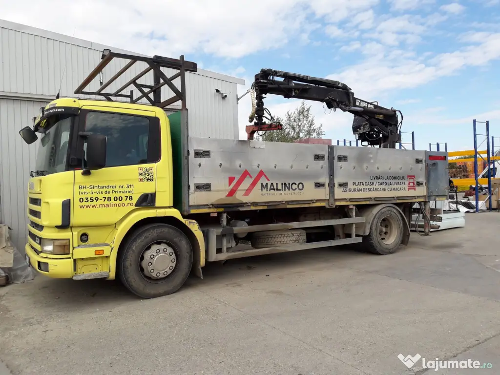 Camion cu macara SCANIA