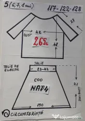 Costum popular pentru copii 4-5-6-7-8-9 ani, 265 lei 