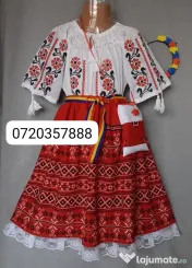 Costum popular pentru copii 8-9-10-11-12-13 ani,275 lei 