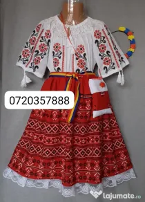 Costum popular pentru copii 8-9-10-11-12-13 ani,275 lei