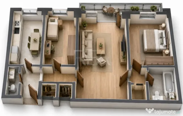 Apartament 3 Camere | Bloc 1986 | Etaj 2 | 2 Băi | - Bucuresti (Bucuresti-Ilfov)