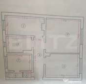 Apartament 3 camere decomandat, 55 mp, parter – Miroslava 