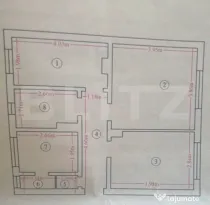 Apartament 3 camere decomandat, 55 mp, parter – Miroslava