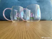 Set 2 căni cu trandafir interior