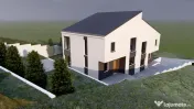 Casa tip duplex, 4 camere Semifinisat + 2 Parcari, 120mp |De