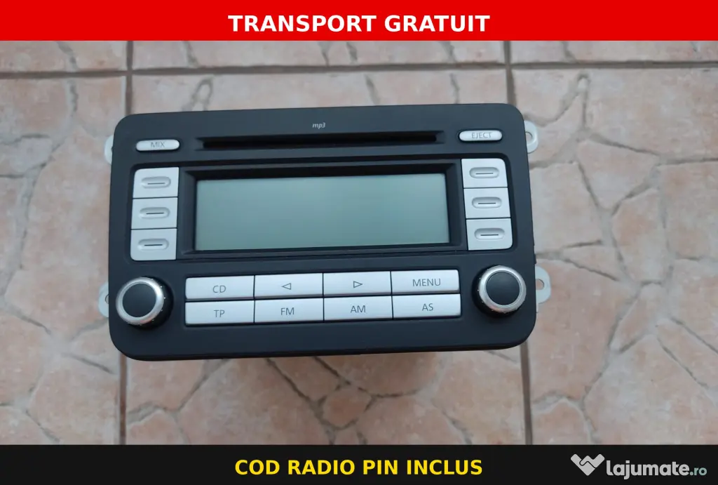 Radio VW RCD 300 MP3 1K0 035 186 AD Blaupunkt Golf 5 Passat Jetta Touran