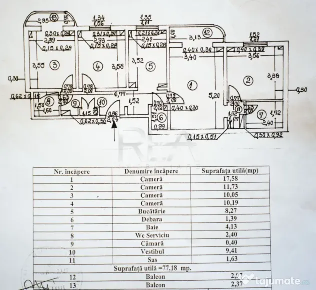 4 camere-centrala proprie-82,52 mp- Etaj internediar-Mărgea - Bucuresti (Bucuresti-Ilfov)