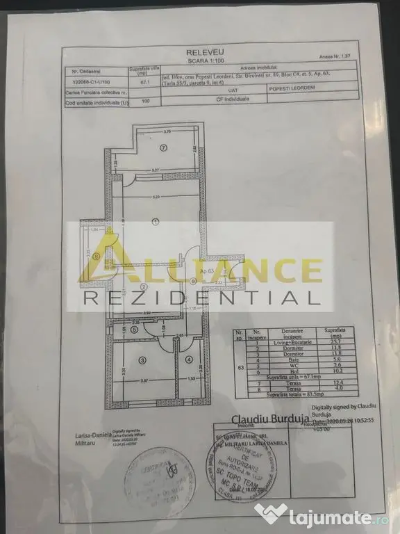 APARTAMENT 3 CAMERE ȘI 2 BĂI METROU BERCENI - Popesti Leordeni (Bucuresti-Ilfov)