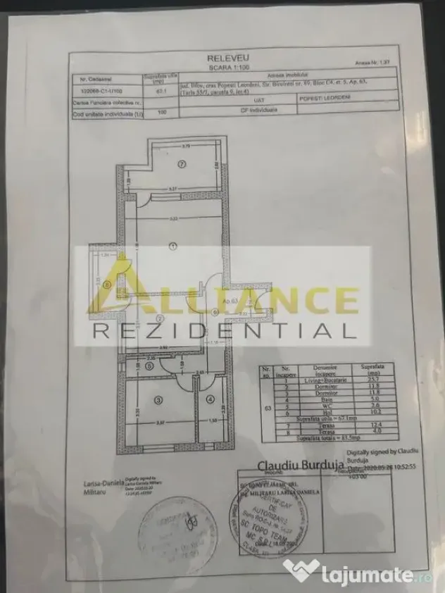 APARTAMENT 3 CAMERE ȘI 2 BĂI METROU BERCENI - Popesti Leordeni (Bucuresti-Ilfov)
