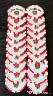 Set 20 Jetoane Poker Jim Beam – Ediție de Colecție Aniversară (1995) 