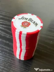 Set 20 Jetoane Poker Jim Beam – Ediție de Colecție Aniversară (1995) 
